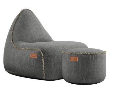 Cobana Lounge Chair & Pouf